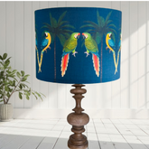 ijustlovethatfabric Parrot and Palms fabric Lampshade - Navy